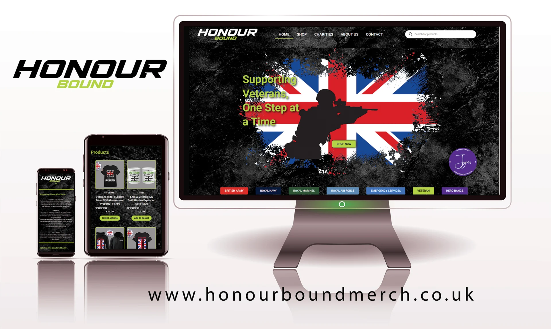 website launch Honour Bound