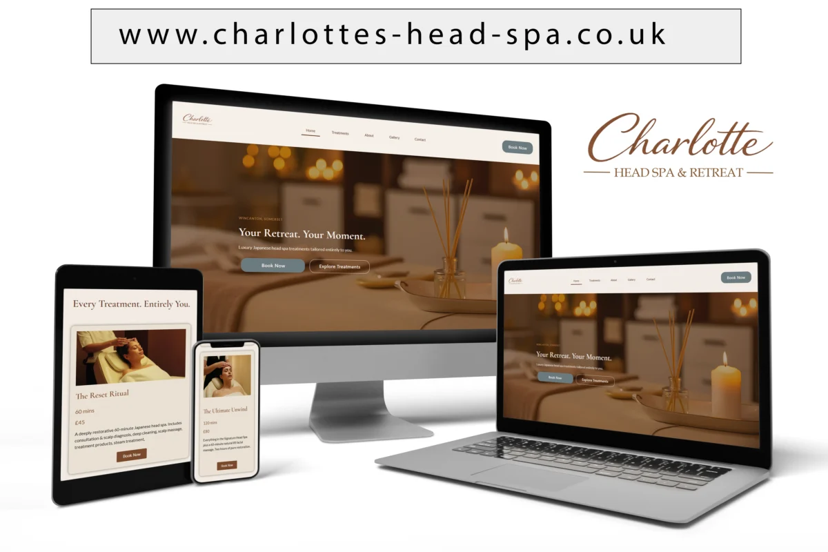 Website Launch Card Charlottes Head Spa and Retreat 1200